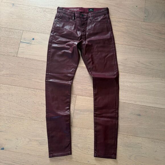 $248 AG Adriano Goldschmied Women Jeans Size 27 Coated Farrah High Rise Skinny A - Picture 2 of 5